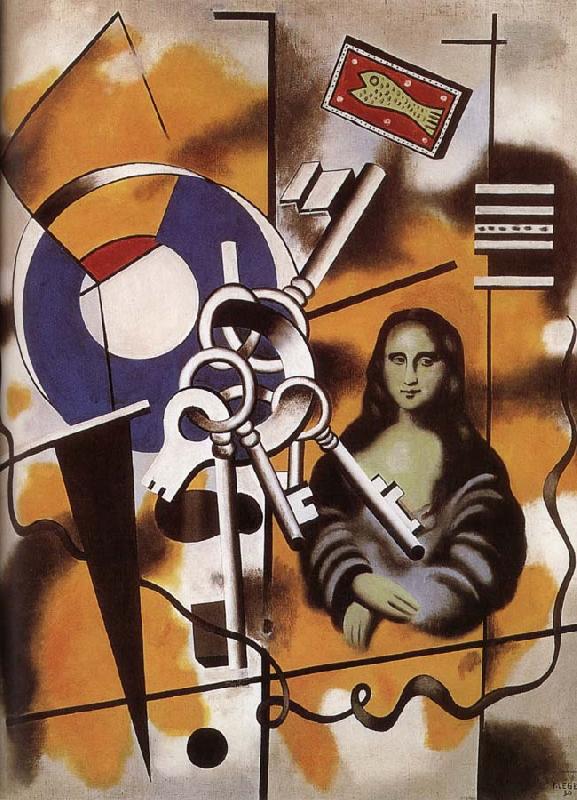 Fernard Leger Mona Lisa and key